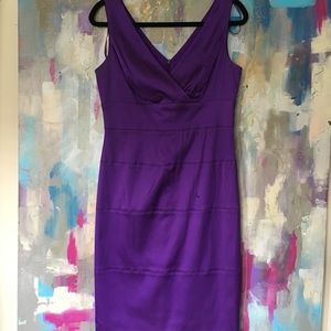 Purple Donna Ricco sheath dress